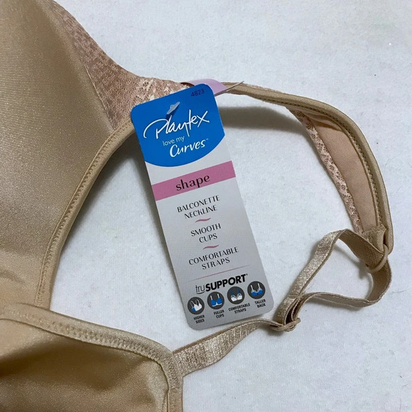 Playtex NWT Curves Shape Balconette Bra Women 38D - Picture 8 of 10